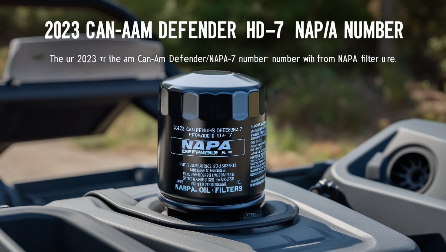 2023 Can-Am Defender HD-7 Oil Filter/NAPA Number