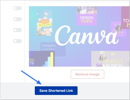 Save shortened link