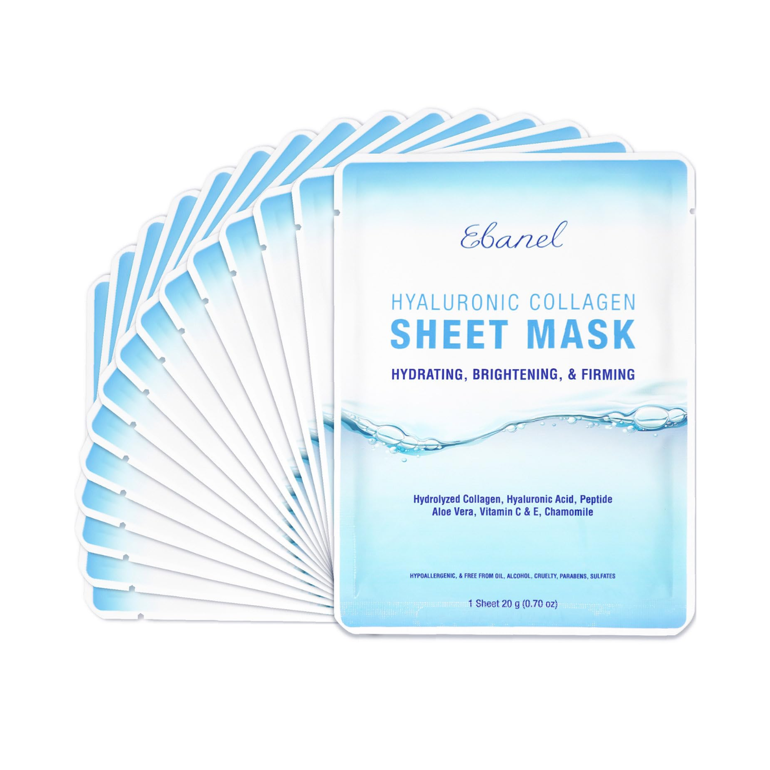 Ebanel Laboratories Korean Collagen Facial Face Mask Sheet