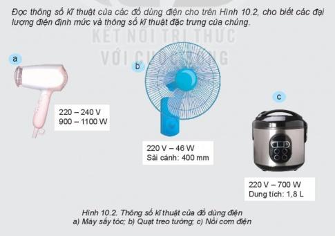 BÀI 10: KHÁI QUÁT VỀ ĐỒ DÙNG ĐIỆN TRONG GIA ĐÌNH