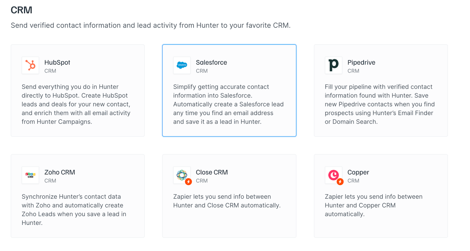 hunter io crm integrations, hunter io full review 2025