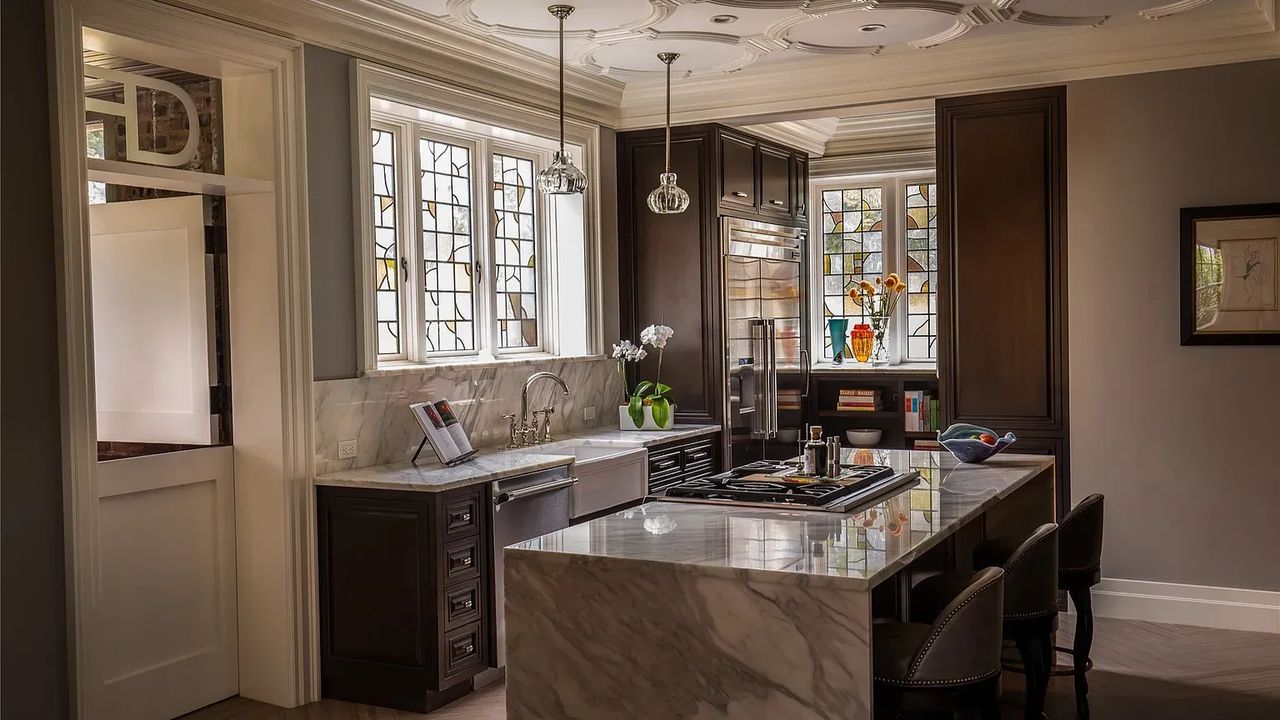 A Rare 1928 Tudor Mansion in Tulsa with Historic Charm, Soaring Ceilings, and 3 Acres of Lush Landscaping and Scenic Views