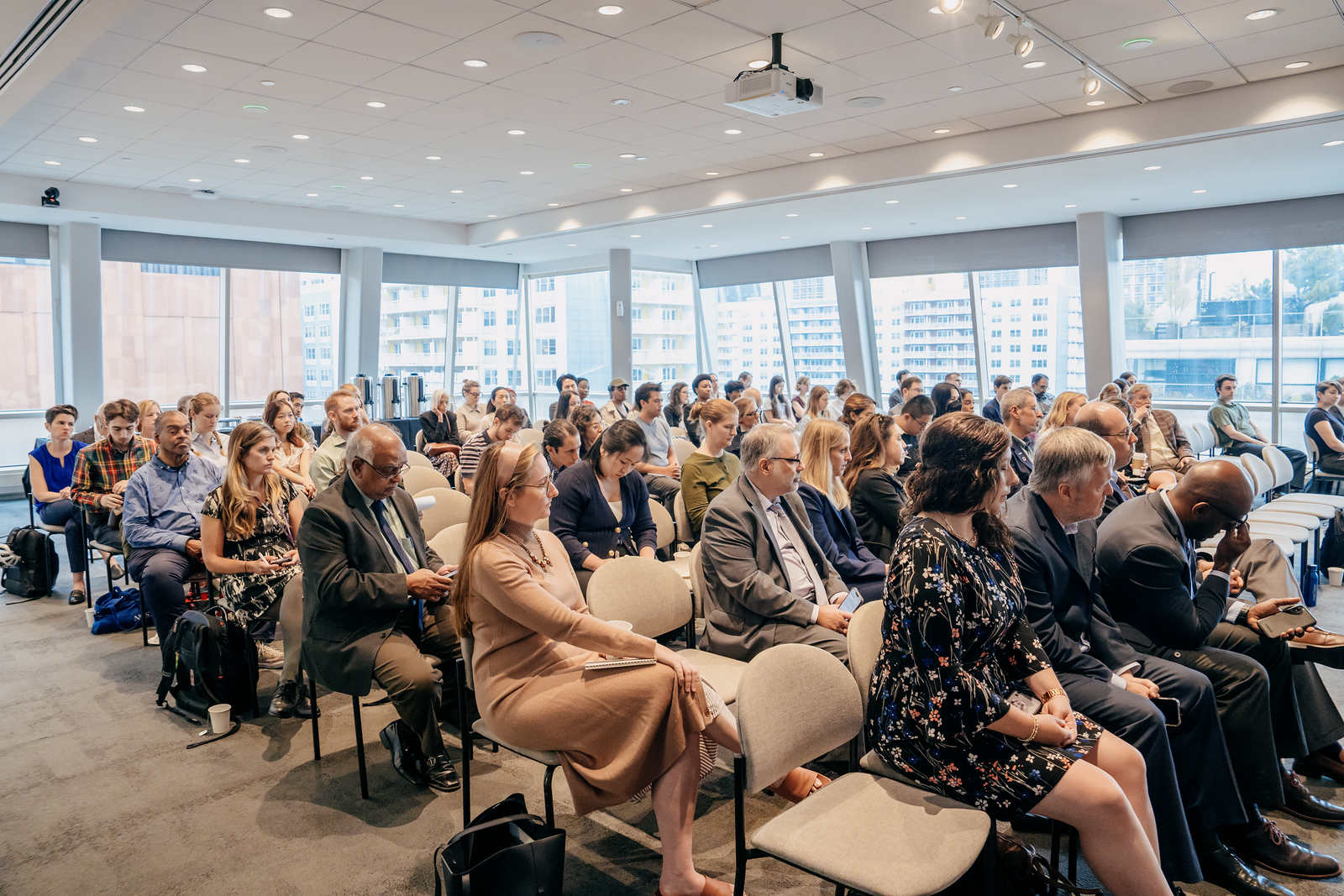 Attendees at the event