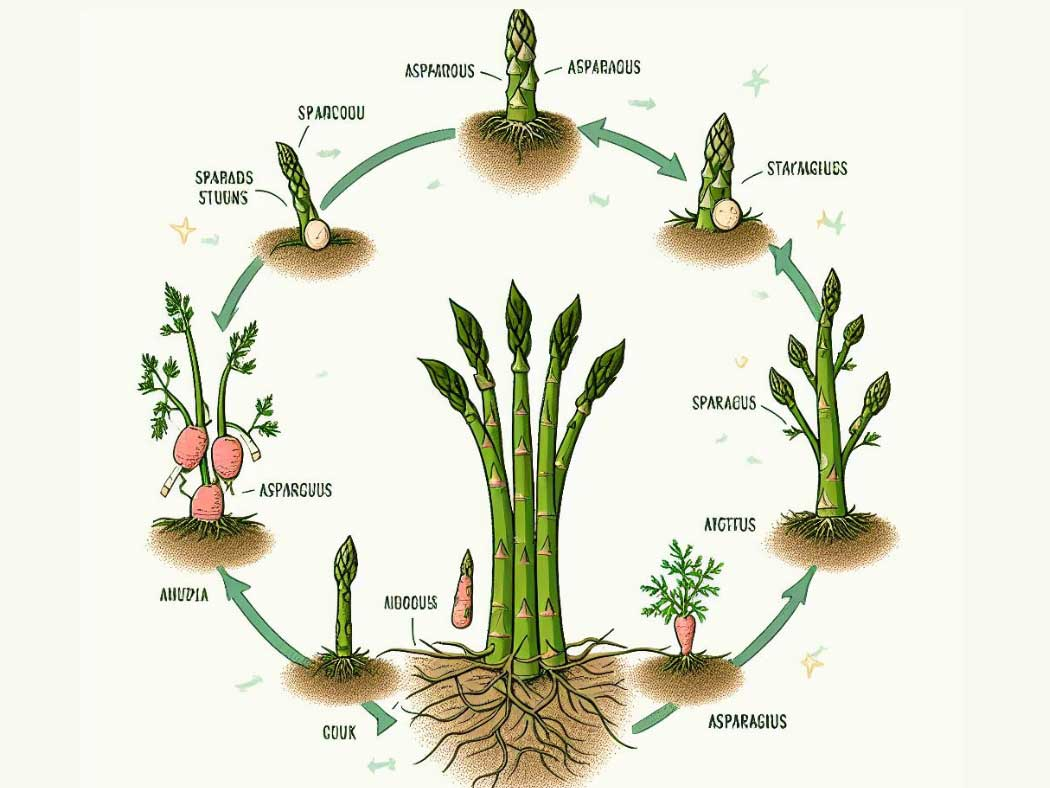 Asparagus Growing Cycle In Different Seasons