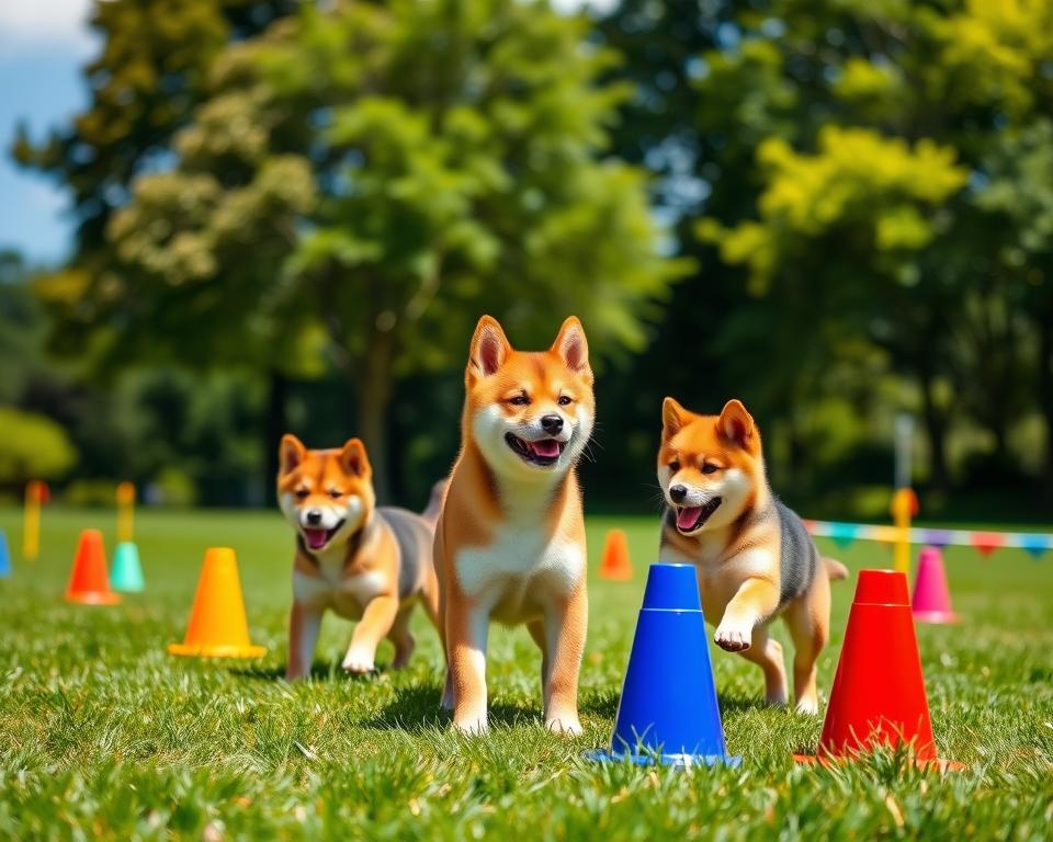 entrenamiento de los Shiba Inu