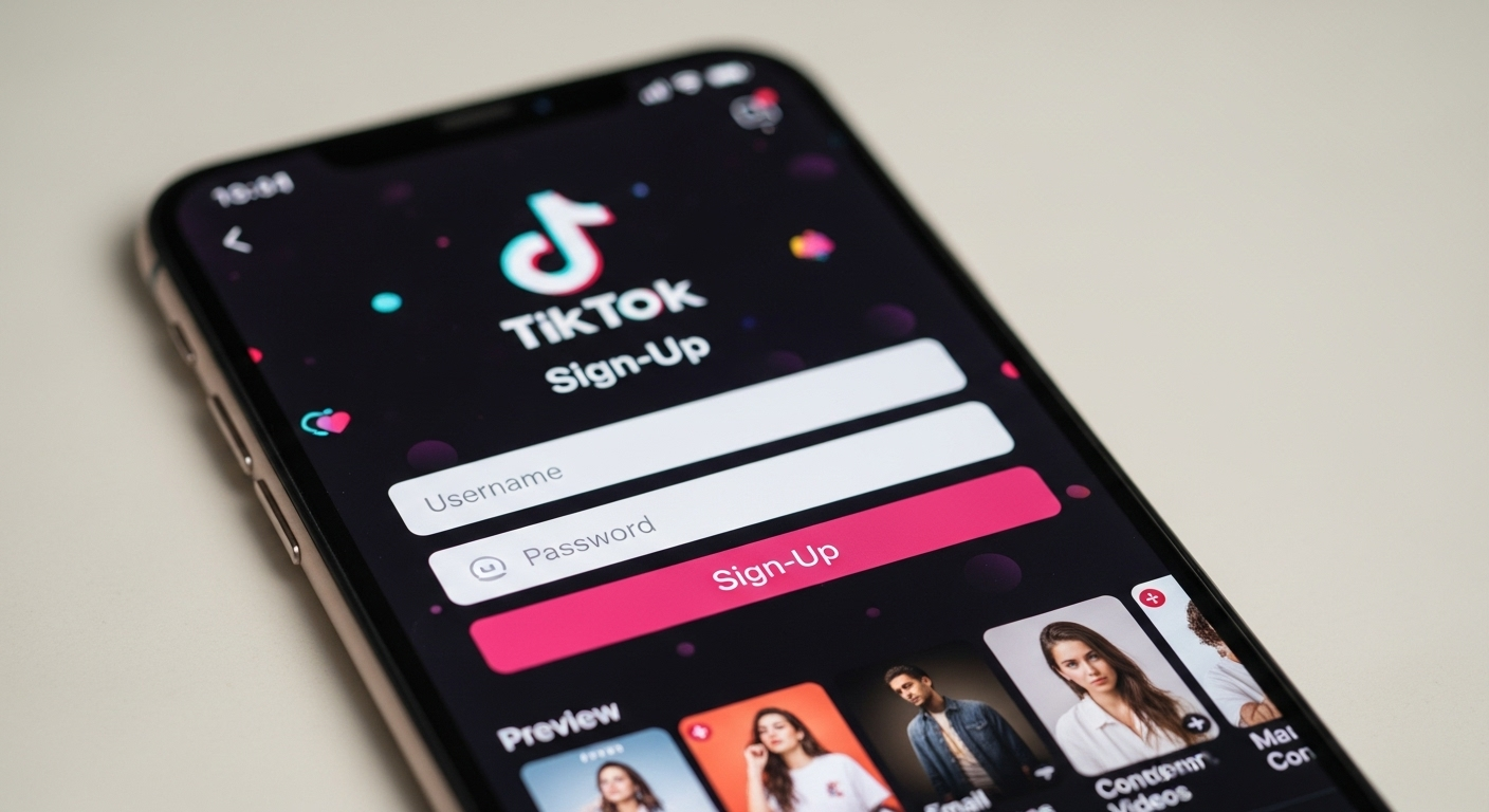 TikTok sign up