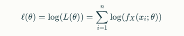 the log-likelihood function
