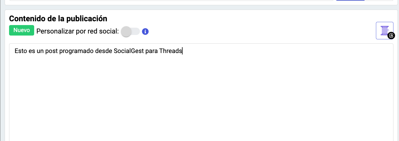 Programar Threads con SocialGest