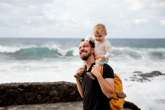 Photo by Tatiana Syrikova: https://www.pexels.com/photo/man-in-black-shirt-carrying-little-kid-on-his-shoulder-3968151/