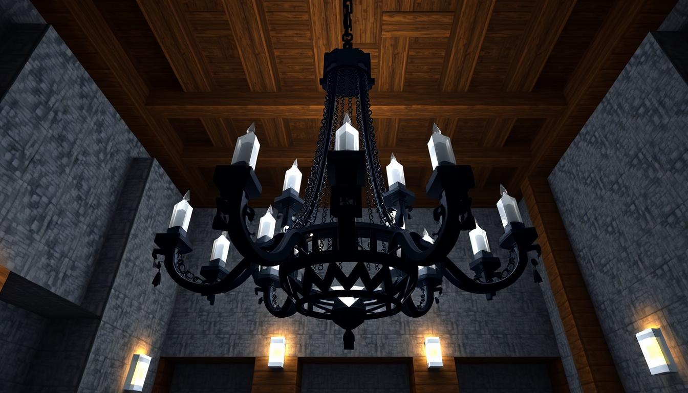 black chandelier minecraft