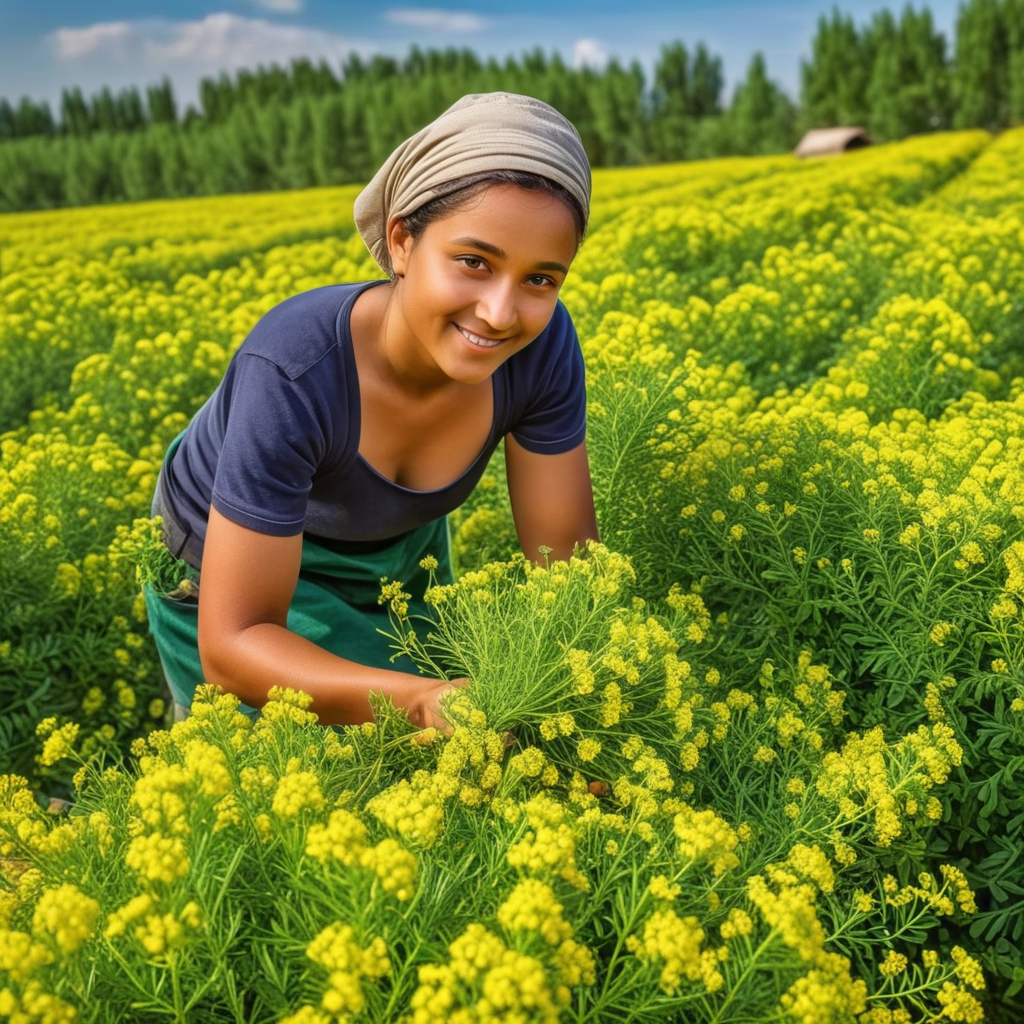 Harvesting and Using Rue