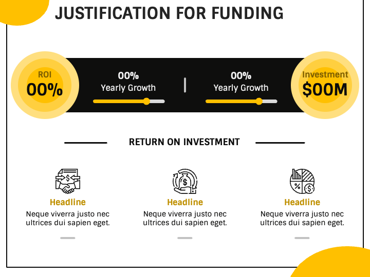 Funding needs slide