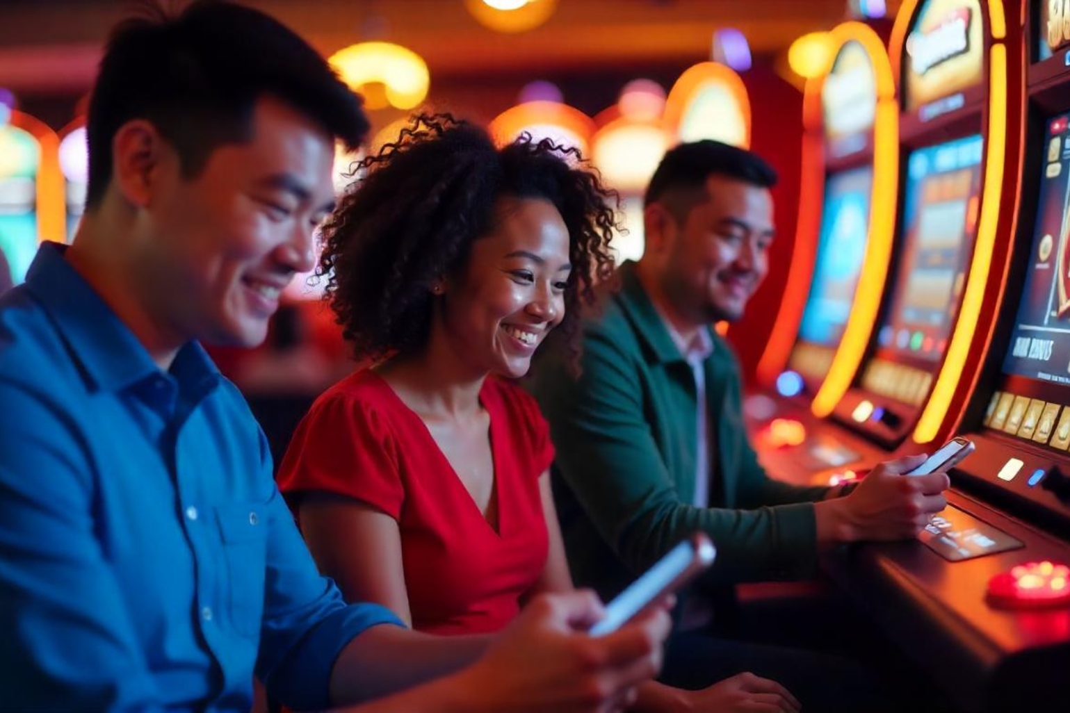 An engaging showcase of casino games, highlighting the excitement of gambling.