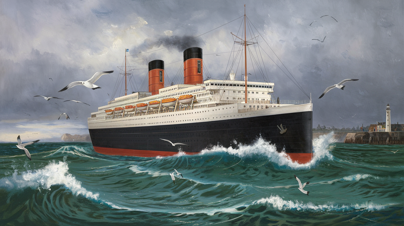 Cunard Europe-America by W.S. Bylitylis
