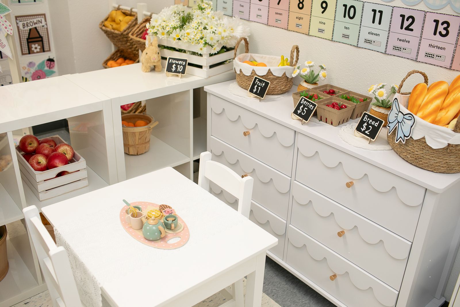 Kindergarten kitchen set up