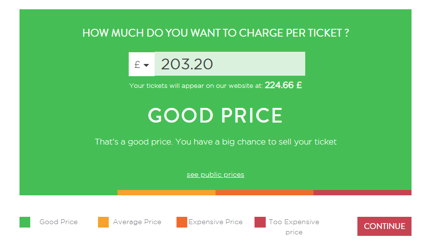 FanPass seller pricing grader