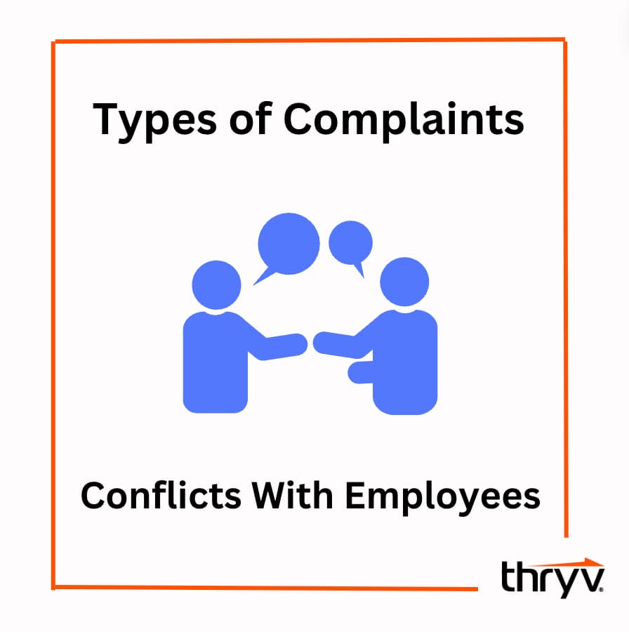 types of complaints - conflicts with employees