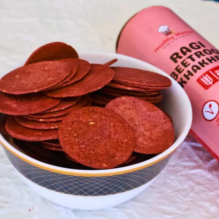 Beetroot Ragi Khakhra