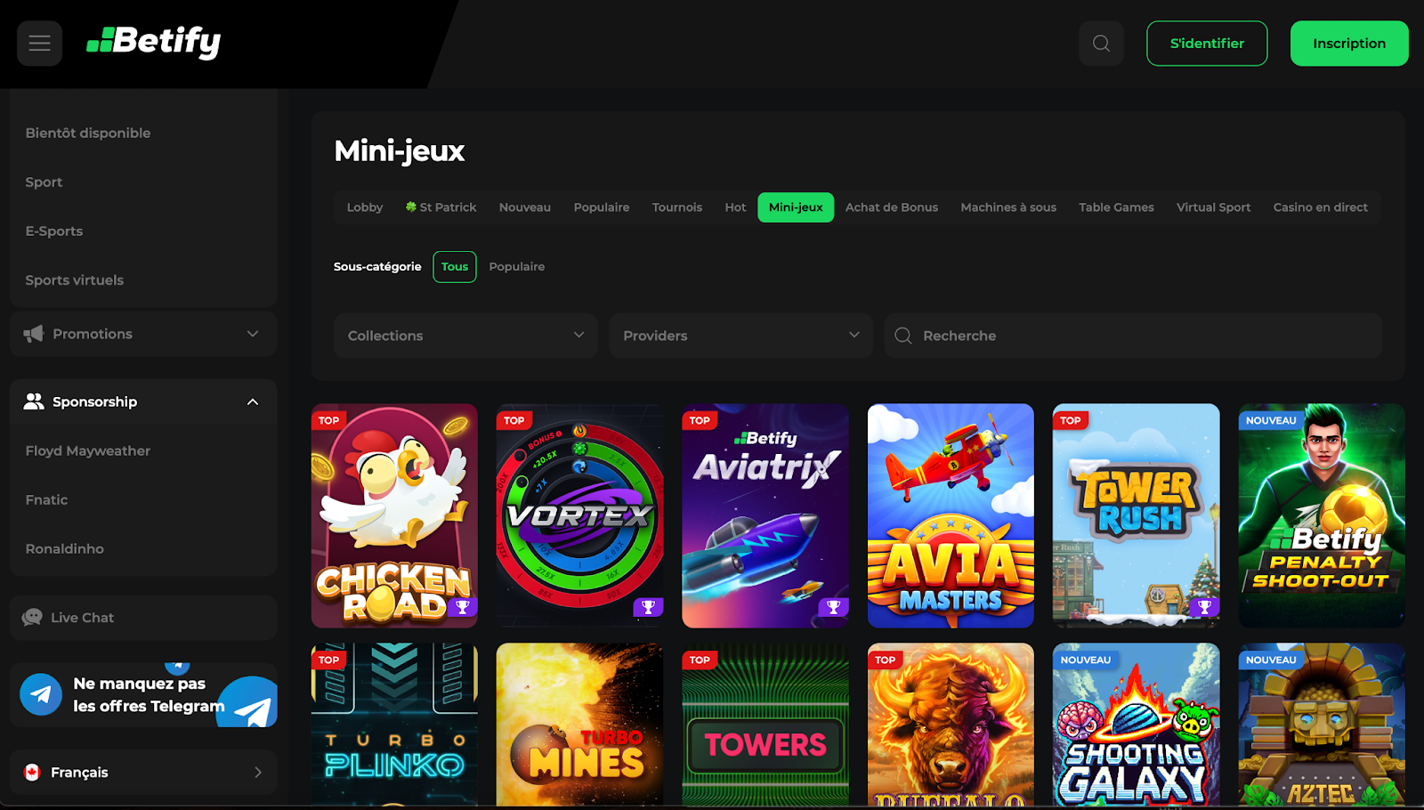 Betify casino en ligne