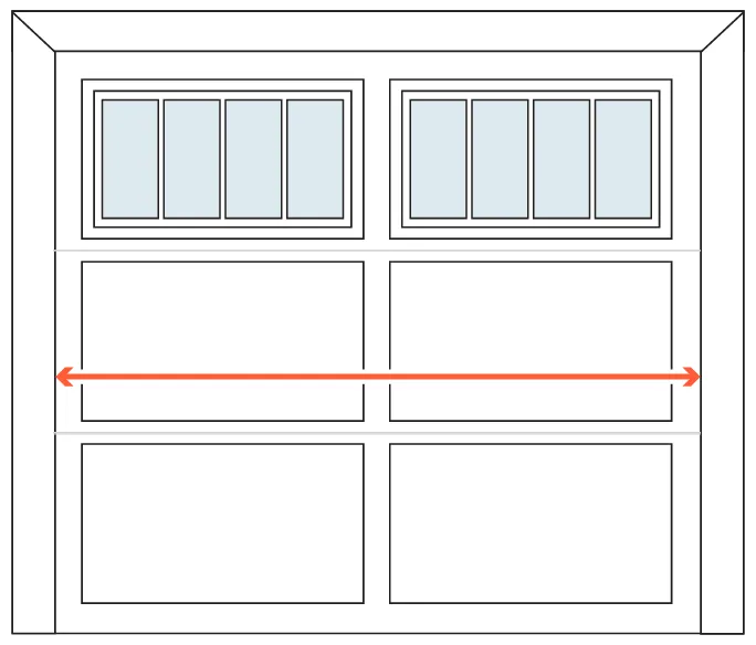 garage door width