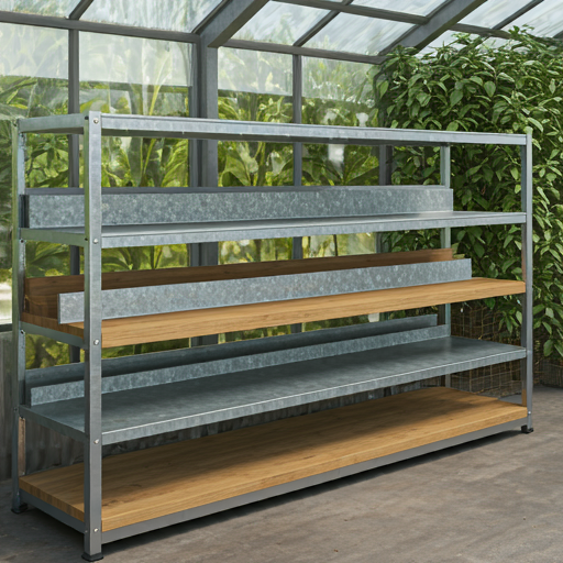 Best Materials for Greenhouse Shelving