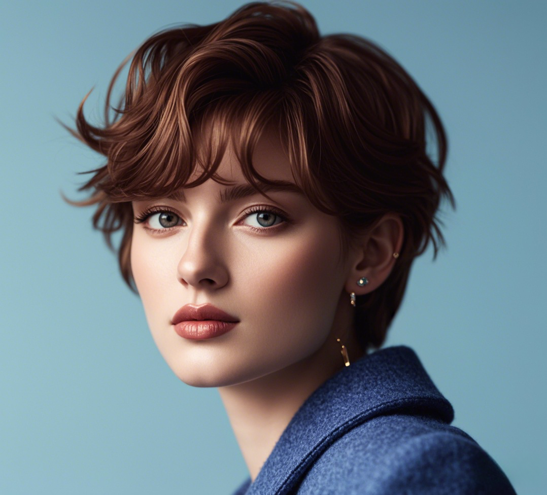 Effortless Waves: The Playful Long Pixie Cut