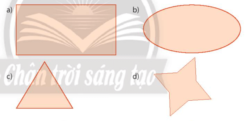 HÌNH HỌC VÀ ĐO LƯỜNGBÀI 1: HÌNH CÓ TRỤC ĐỐI XỨNG1. Hình có trục đối xứng. Trục đối xứngBài 1: Trong Hình a và Hình b ở dưới, hình bên trái được gấp theo đường nét đứt để được hình bên phải. Em có nhận xét gì về hai nửa của mỗi hình bên trái.Giải nhanh:Khi gấp theo đường nét đứt hai phần của mỗi hình sẽ chồng khít lên nhau và bằng nhauBài 2: Tìm một trục đối xứng của các hình sau (nếu có).Giải nhanh:2. Nhận biết những hình phẳng trong tự nhiên có trục đối xứngBài 1: Mỗi hình sau có bao nhiêu trục đối xứng:Giải nhanh:a) hai trục b) hai trụcc) ba trụcd) bốn trụcBài 1: Hình nào sau đây có trục đối xứng? Hãy chỉ ra trục đối xứng (nếu có).Giải nhanh:3. Bài tập