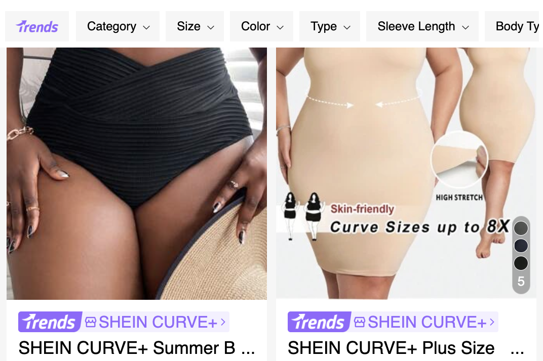 shein plus size