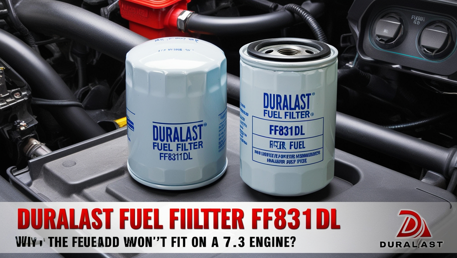 Duralast Fuel Filter FF831DL won't fit on a 7.3