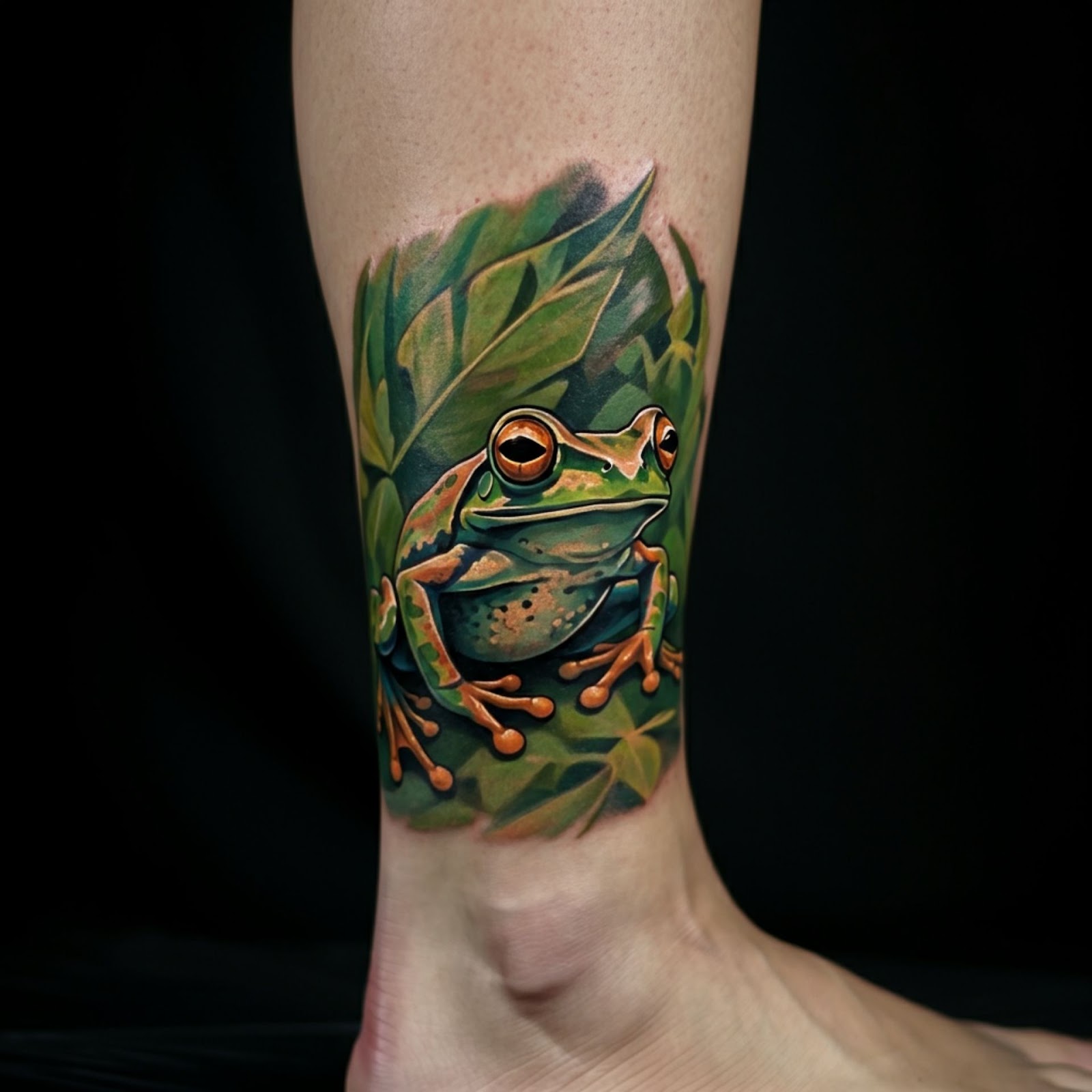 Protection Frog tattoo