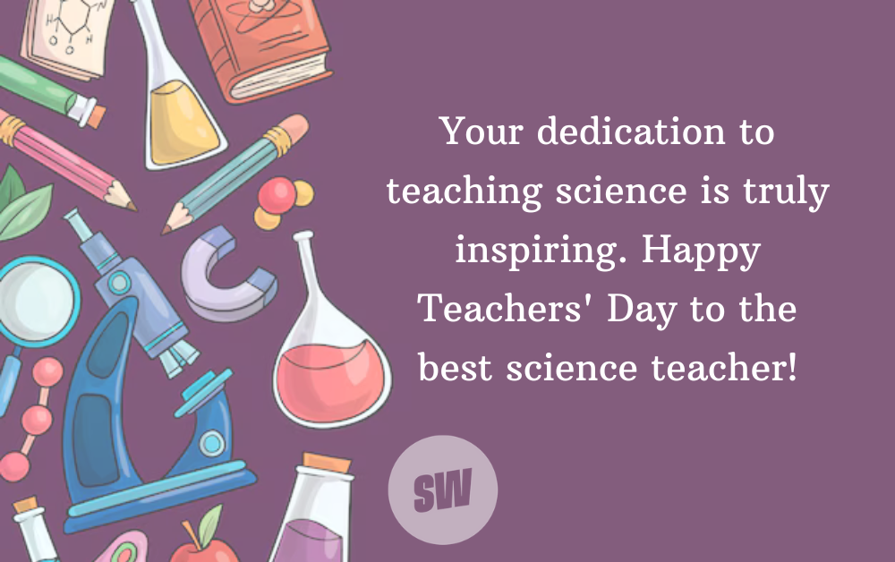 teachers day wishes for science teache