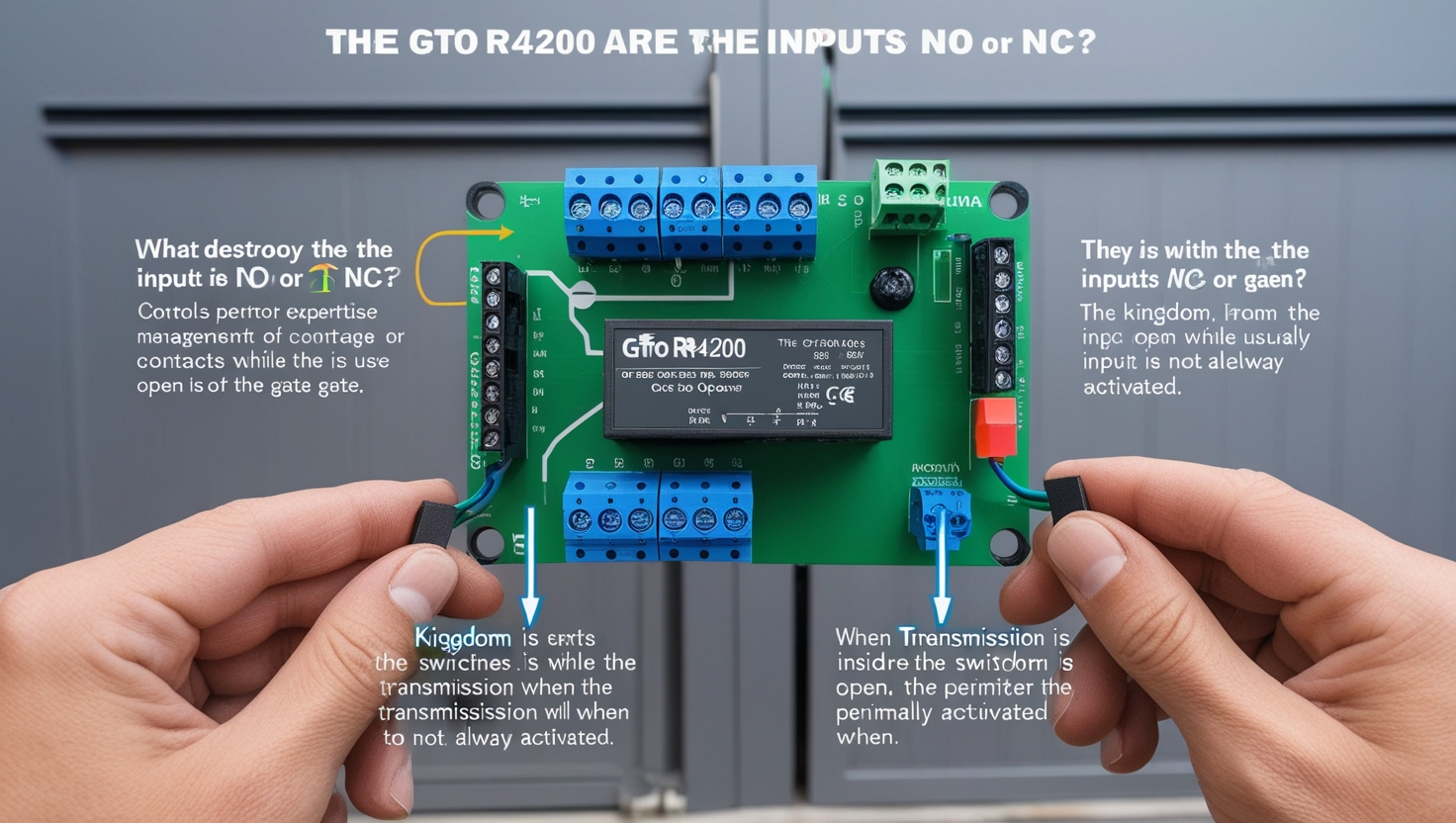 GTO R4200 Are The Inputs No Or NC