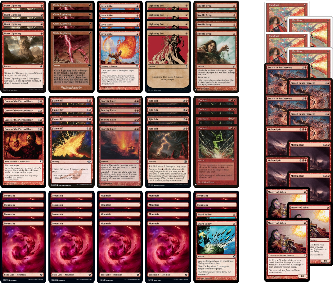 mono-red burn mtg pauper