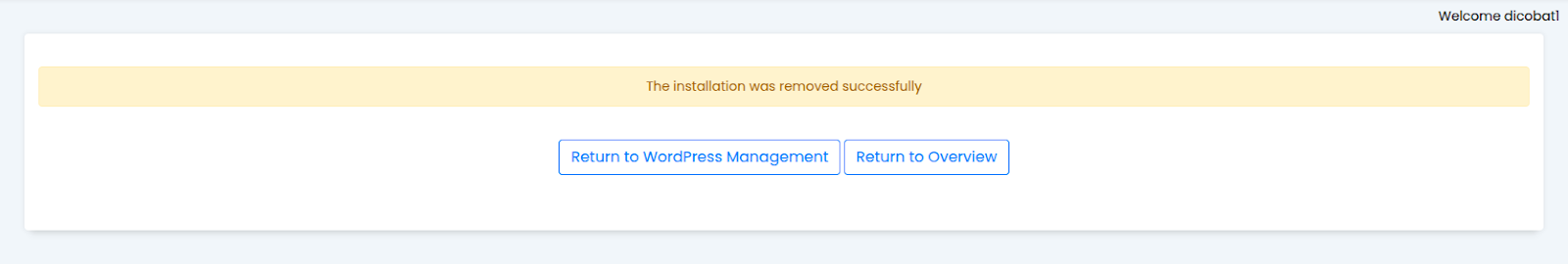 Uninstall WordPress via Softaculous (IDwebhost)