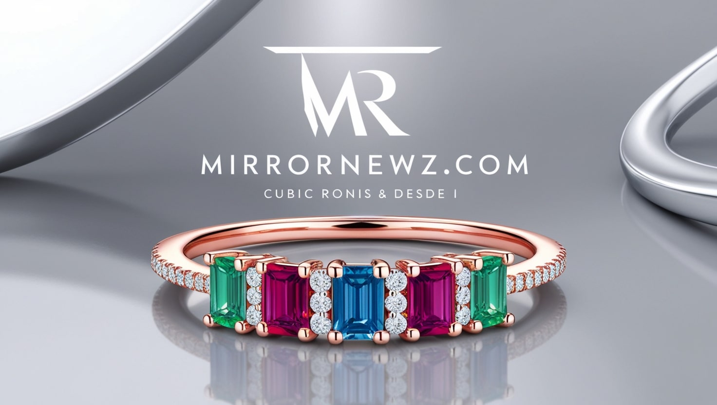 Birthstone Ring with Cubic Ronis Diamonds Esde I