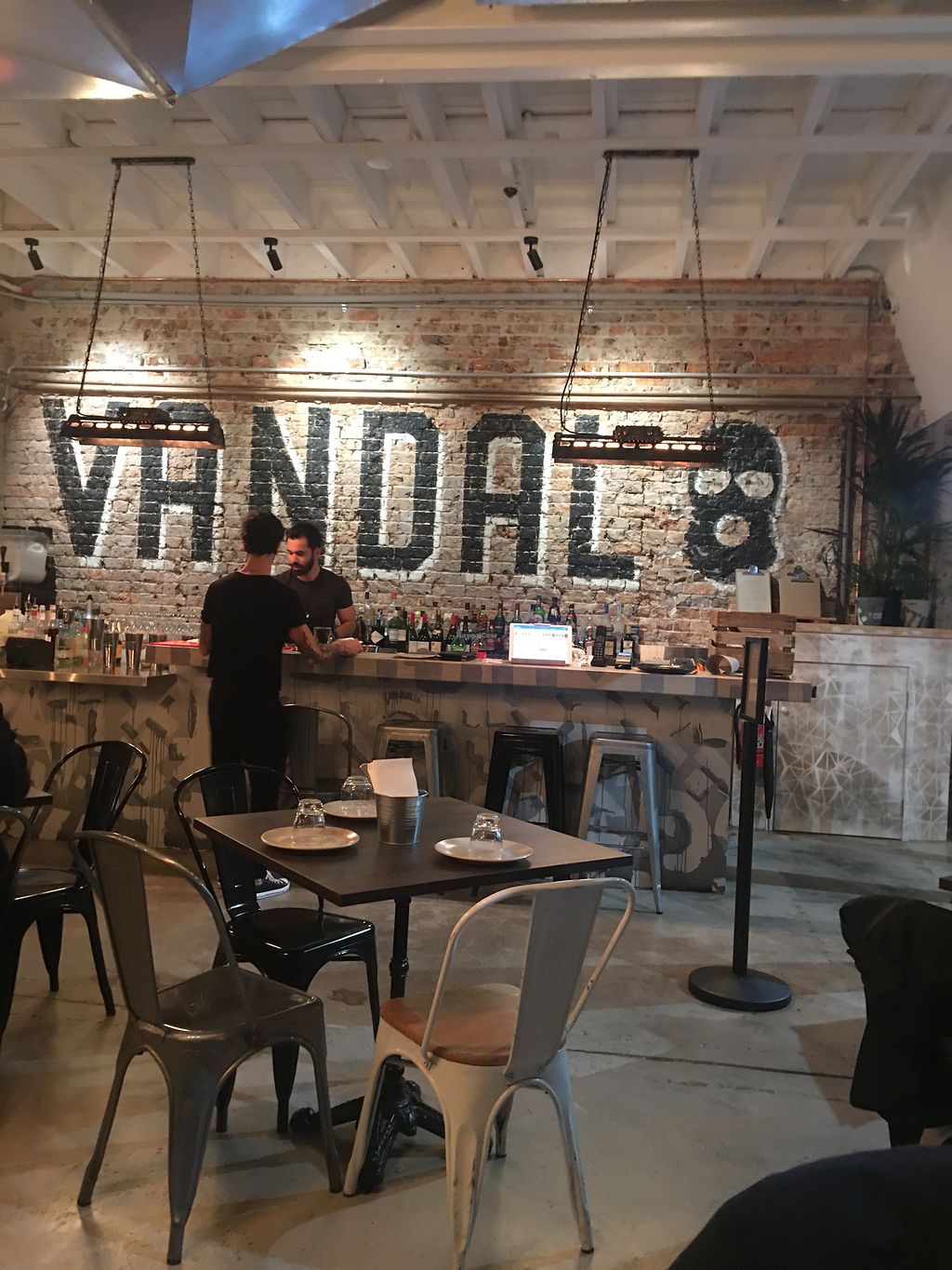 Inside Vandal Taqueria restaurant 