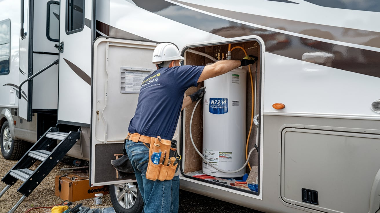 RV Water Heater 15x15 with a 15x18 Hole