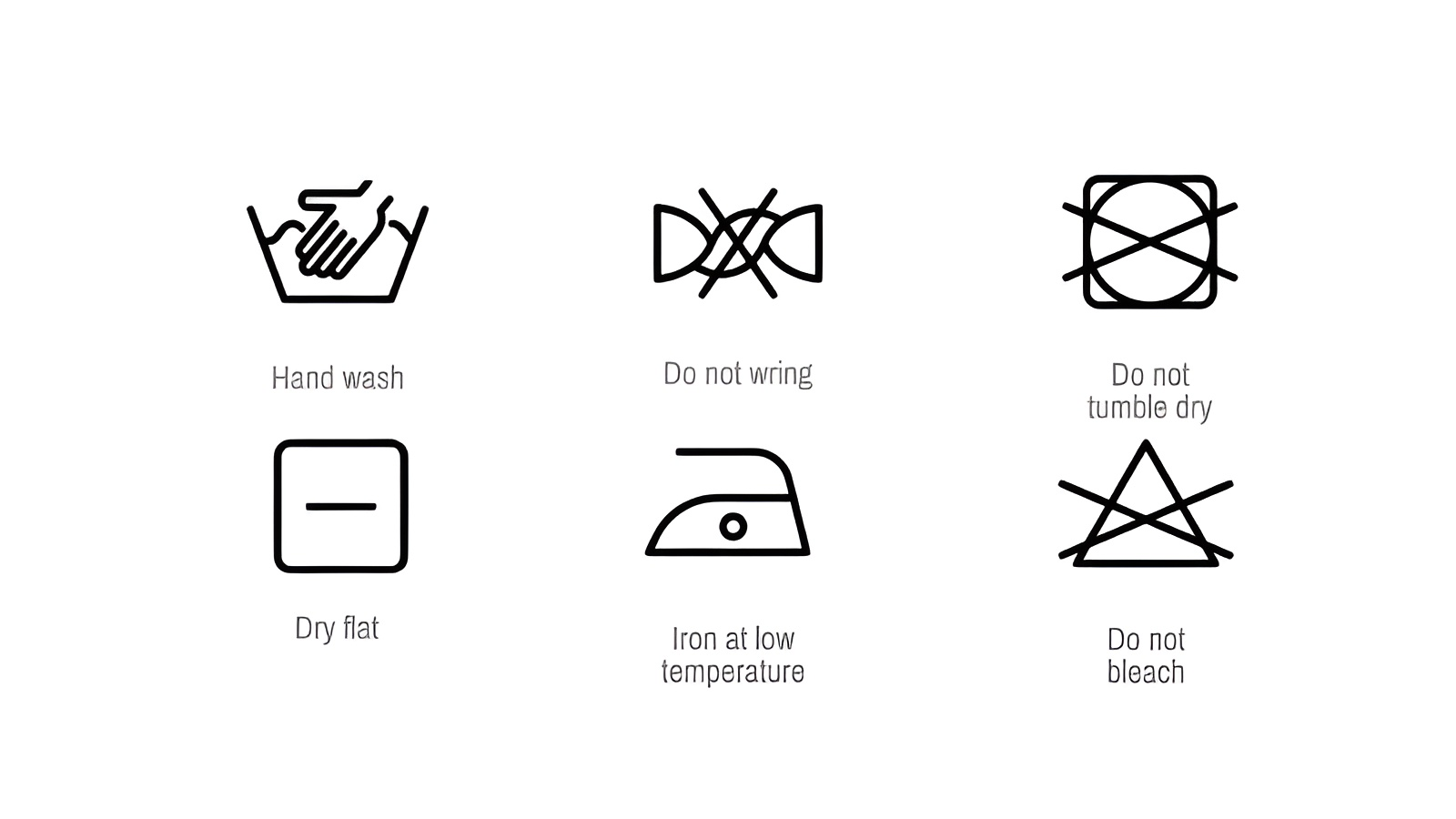 silk-synthetic care label symbols