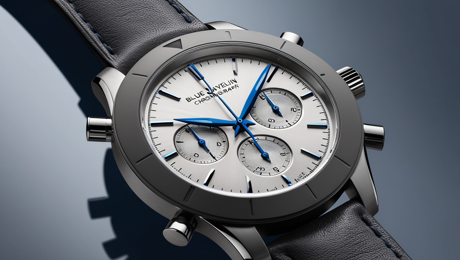 Blue Javelin Chronograph Watch Hands