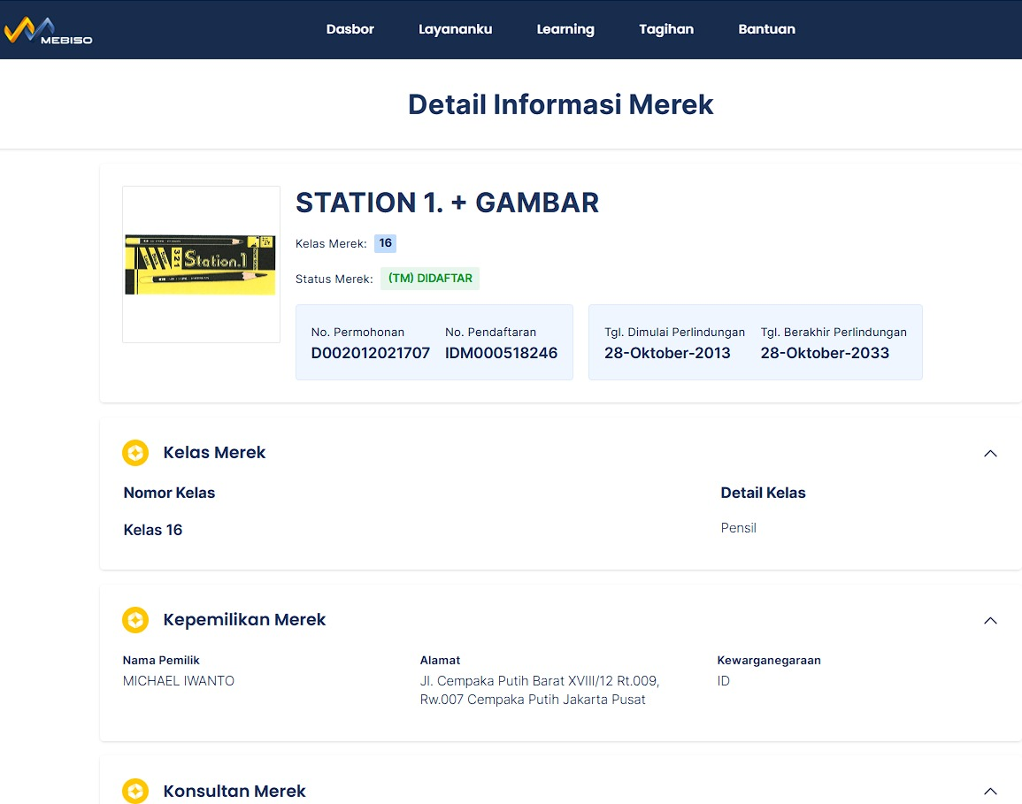 contoh merek gambar station 1