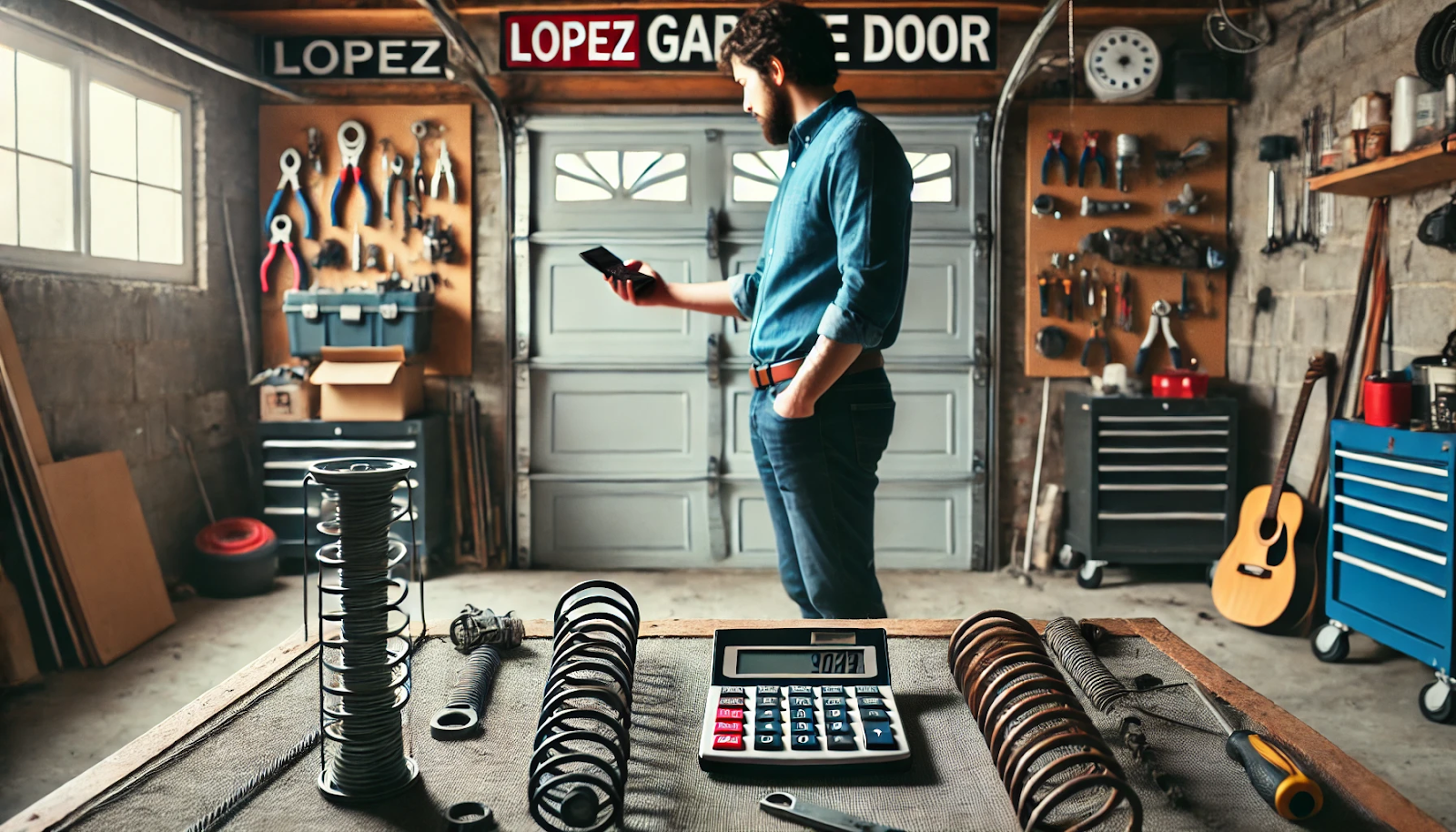 how much does a garage door spring cost to repair