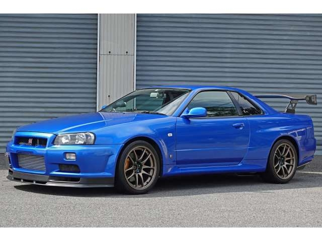 r34 Nissan Skyline GTR BNR Blue 