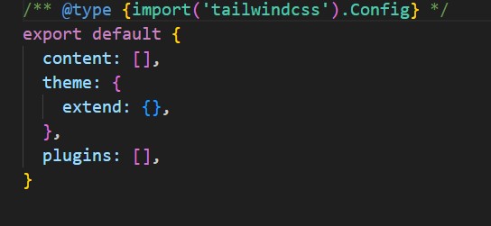 Tailwind config file