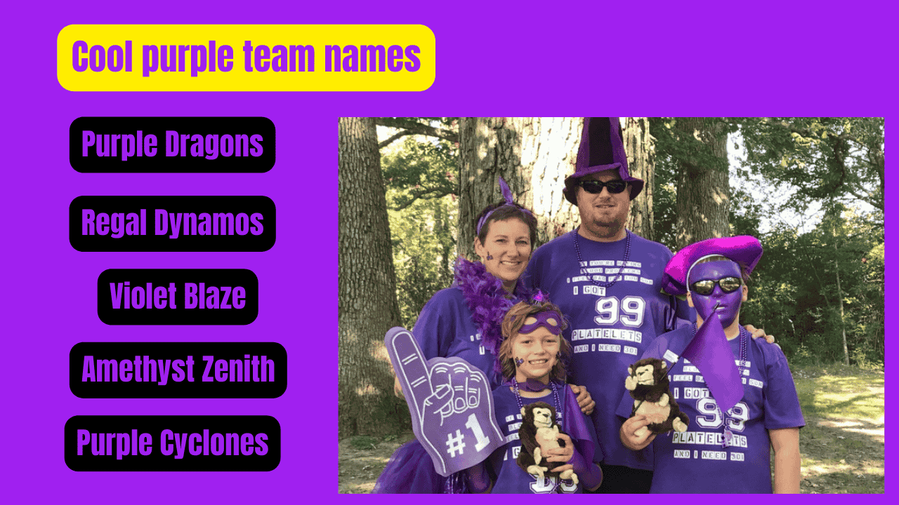 Cool purple team names