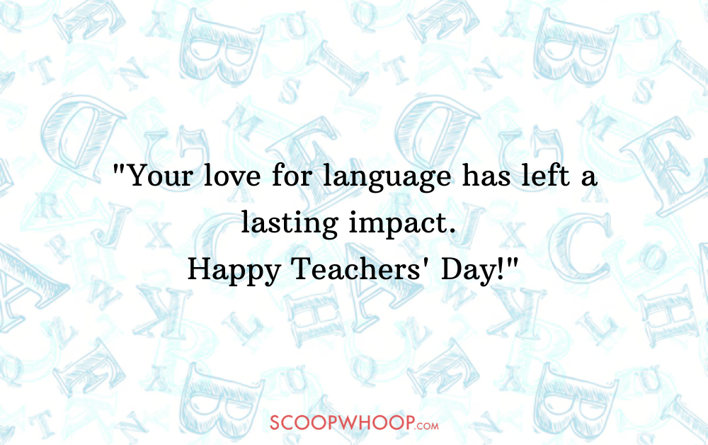 happy teachers day wishes for english teacher