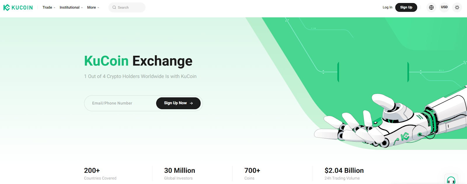 KuCoin Homepage
