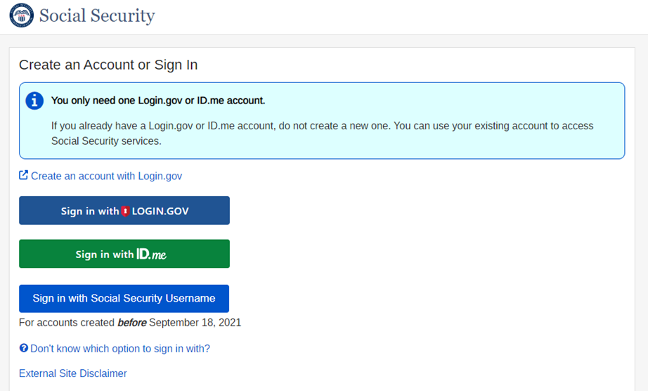 Recover Your Social Security Password