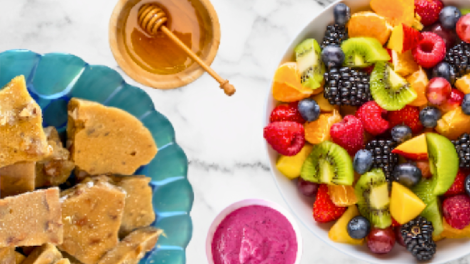 brittle and fruit