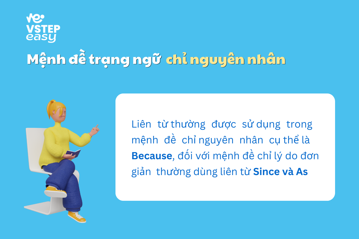 Mệnh đề trạng ngữ chỉ nguyên nhân