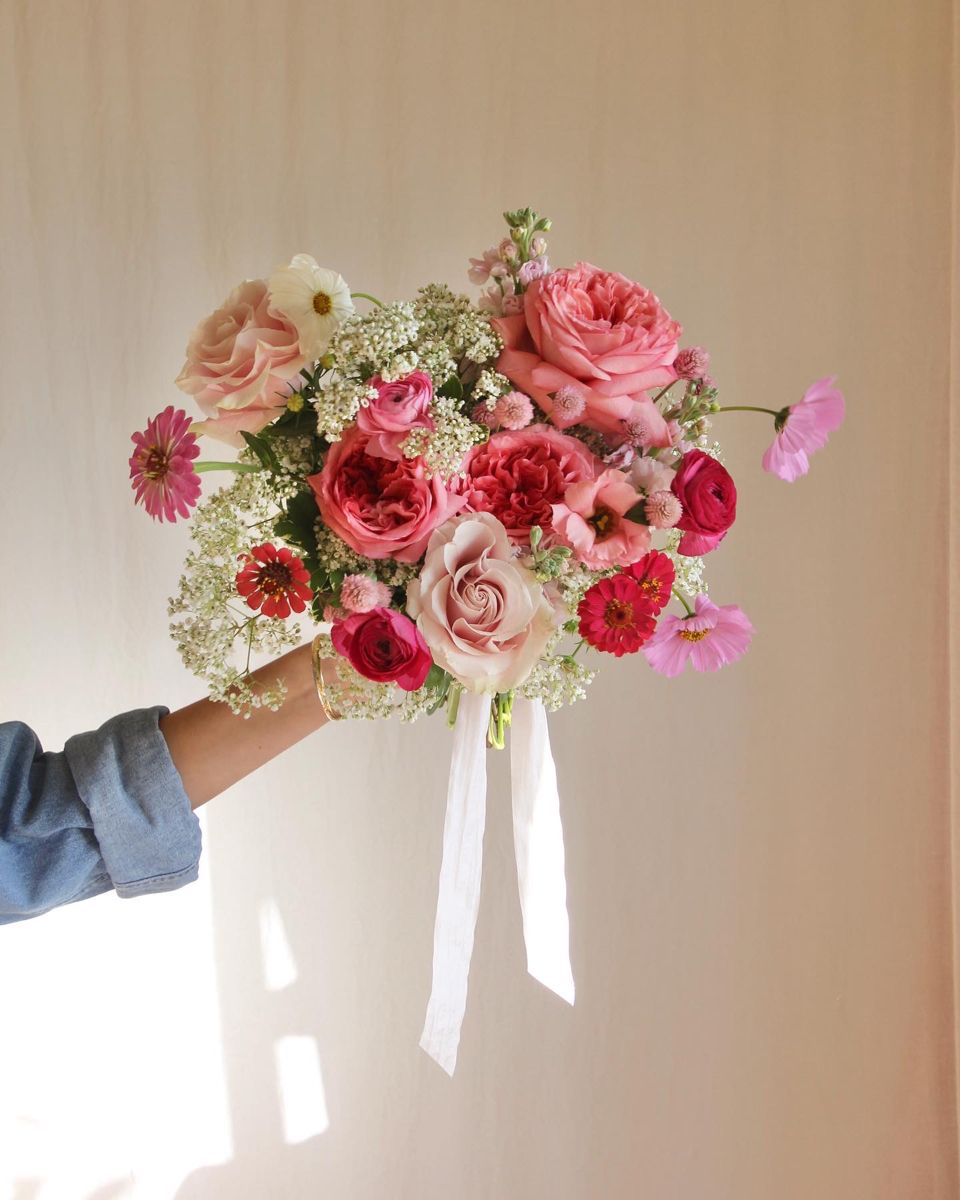 Pink Bouquet with Gpmphrena